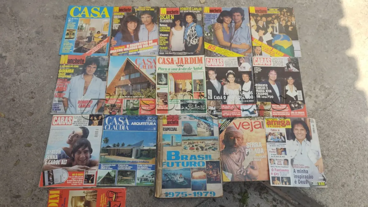 LOTE 635 - LOTE COM 105 REVISTAS ANTIGAS (NO ESTADO)