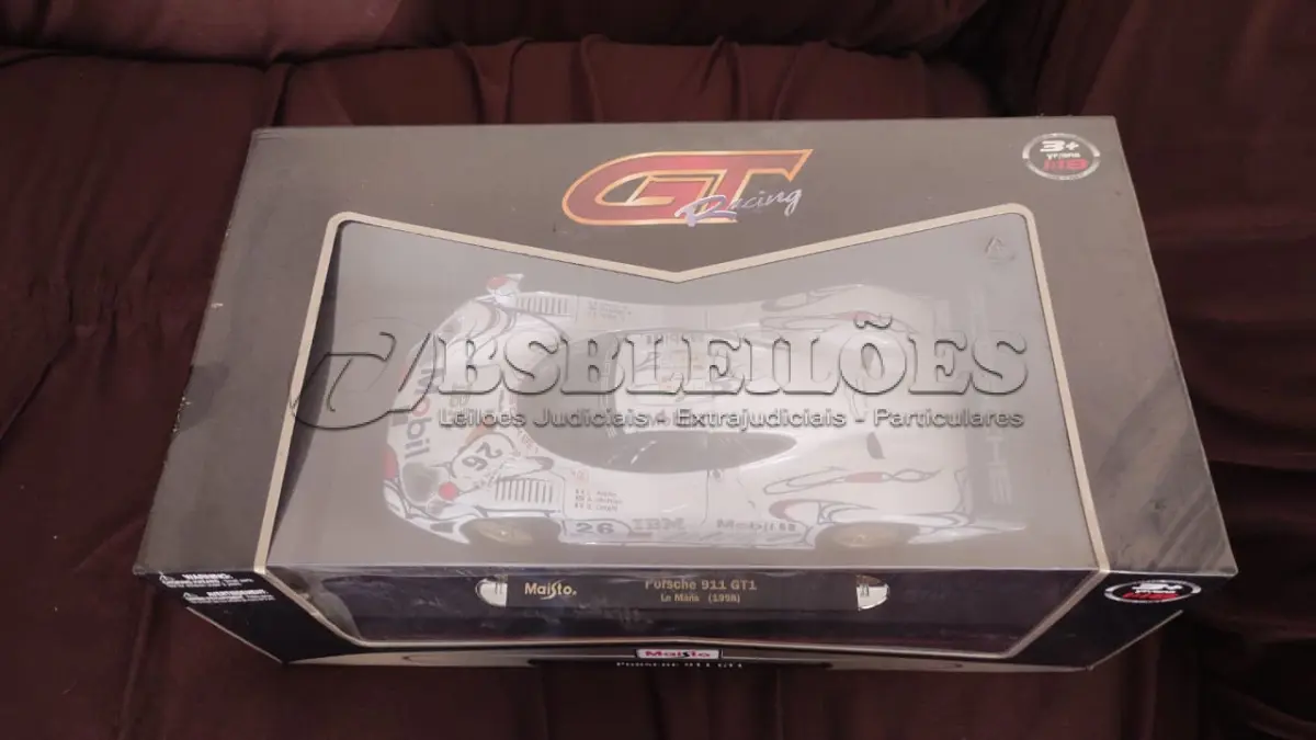 LOTE 674 - PORSCHE 911 GT1 LE MANS GT RACING MAISTO - 1:18 LACRADO (NO ESTADO)