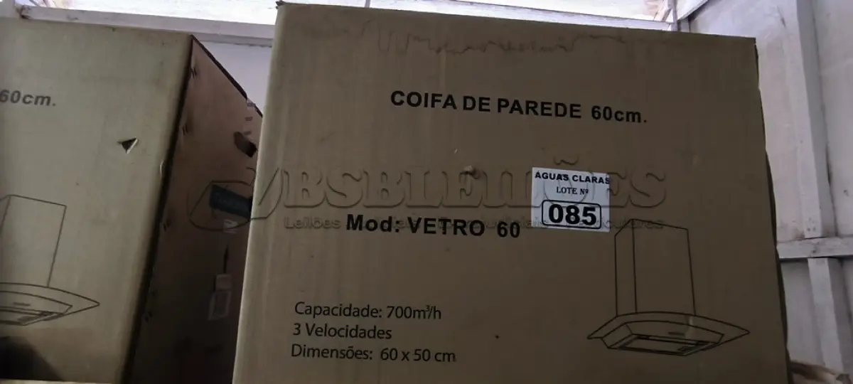 LOTE 085 - 01 COIFA DE PAREDE 0,60 CM TRAMONTINA (NO ESTADO)