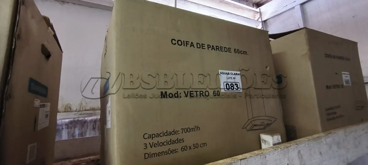 LOTE 083 - 01 COIFA DE PAREDE 0,60 CM TRAMONTINA (NO ESTADO)