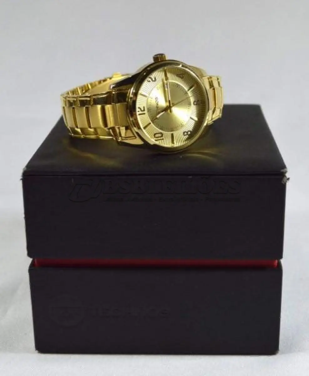 LOTE 684 - RELÓGIO TECHNOS CLASSIC STEEL, ORIGINAL SEM USO, NA EMBALAGEM ORIGINAL, COM MAIS  2 PARCELAS PARA REGULAGEM NO BRAÇO. (NO ESTADO)