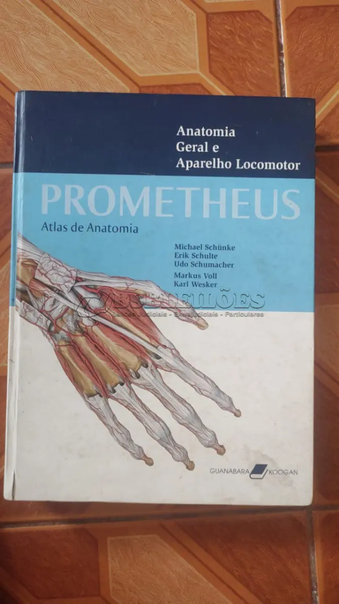 LOTE 698 - LIVRO PROMETHEUS, ATLAS DE ANATOMIA CAPA DURA . (NO ESTADO)