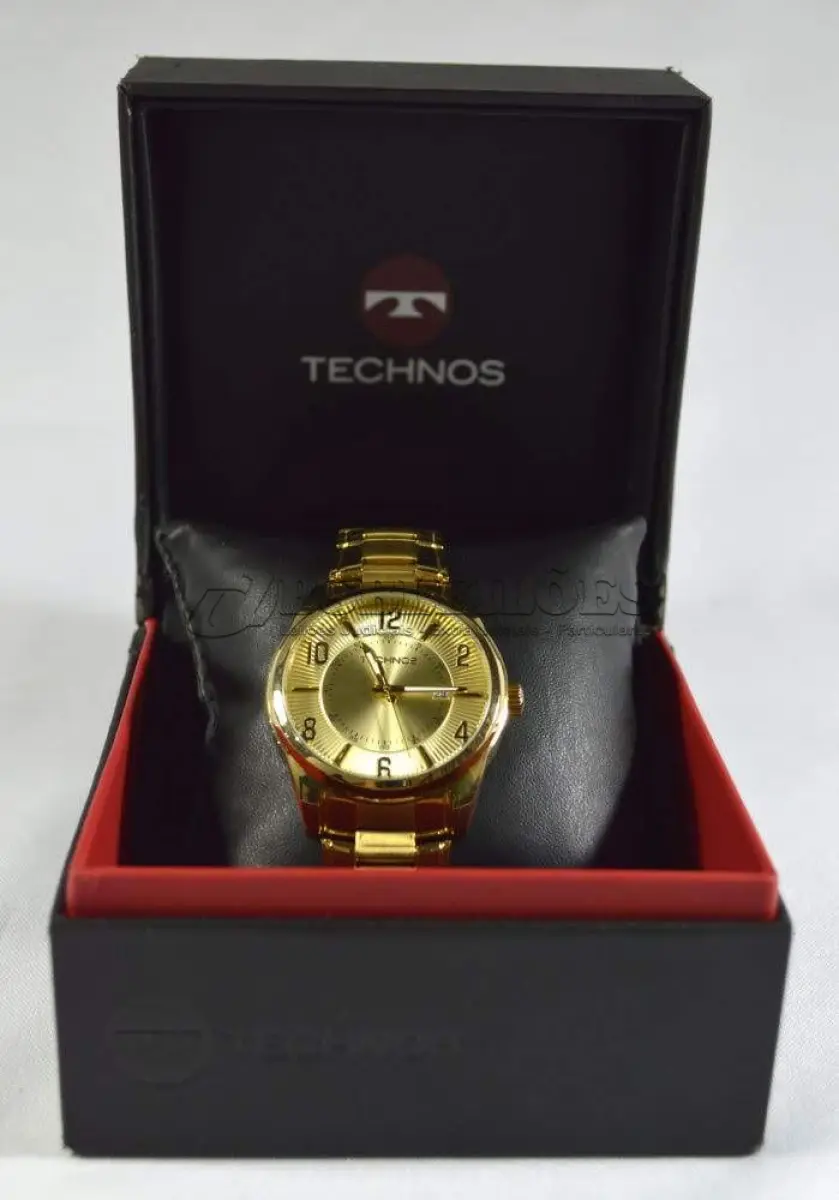 LOTE 684 - RELÓGIO TECHNOS CLASSIC STEEL, ORIGINAL SEM USO, NA EMBALAGEM ORIGINAL, COM MAIS  2 PARCELAS PARA REGULAGEM NO BRAÇO. (NO ESTADO)