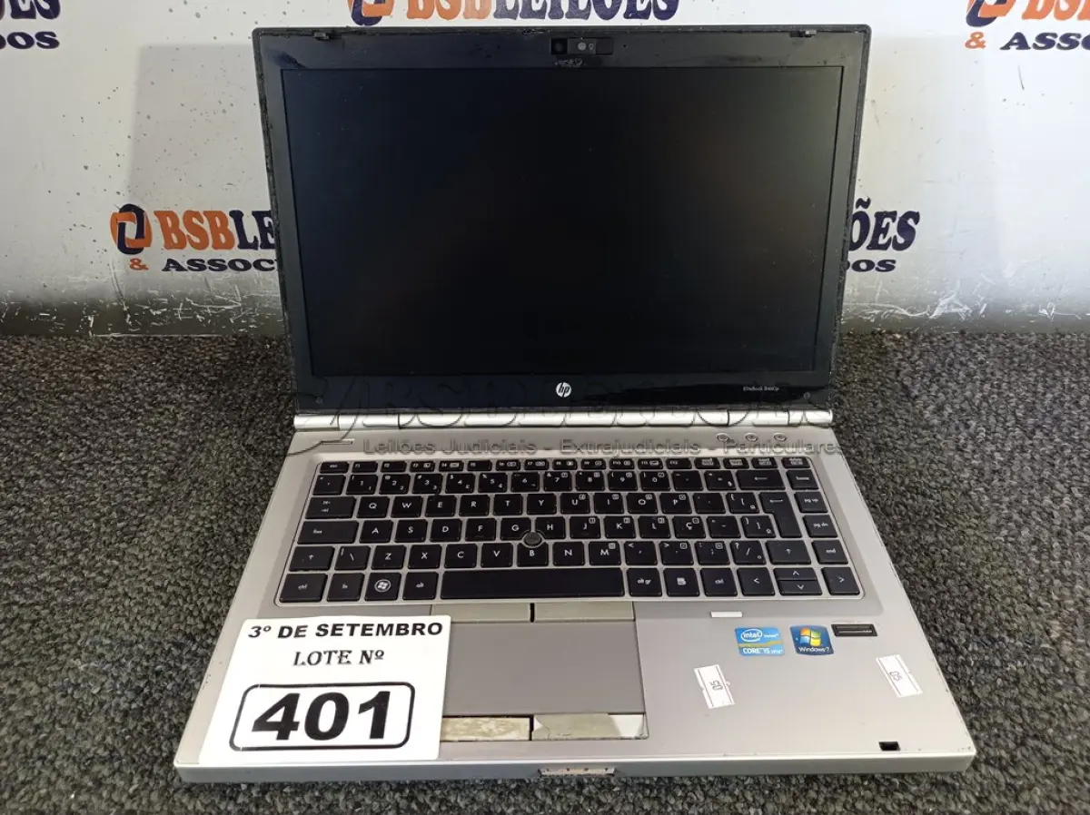 LOTE 401 - 01 NOTEBOOK HP ELITEBOOK 8460P. (NO ESTADO) ATENÇÃO! FAZER A VISITAÇÃO ANTES DE ARREMATAR, NÃO SABEMOS SE FUNCIONA. LEILÃO NÃO TEM GARANTIA E NEM DEVOLUÇÃO, SUJEITO A POSSÍVEIS AVARIAS VISÍVEIS/OCULTAS E/OU AUSÊNCIA DE COMPONENTES.
