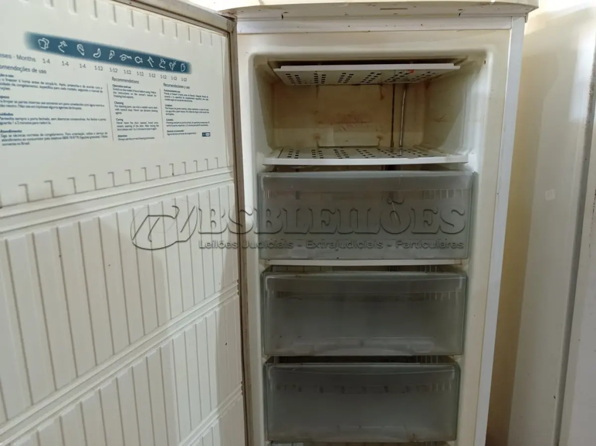 LOTE 307 - 01 FREEZER VERTICAL 220V. (NO ESTADO) ATENÇÃO! FAZER A VISITAÇÃO ANTES DE ARREMATAR, NÃO SABEMOS SE FUNCIONA. LEILÃO NÃO TEM GARANTIA E NEM DEVOLUÇÃO, SUJEITO A POSSÍVEIS AVARIAS VISÍVEIS/OCULTAS E/OU AUSÊNCIA DE COMPONENTES.