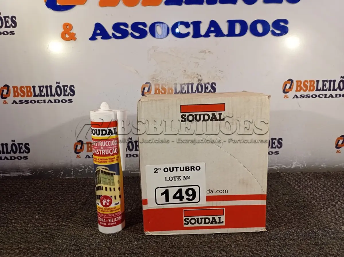 LOTE 149 - 12 TUBOS DE SILICONE NEUTRO PARA CONSTRUÇÃO COR BRANCO 340G. (NO ESTADO) ATENÇÃO! FAZER A VISITAÇÃO ANTES DE ARREMATAR, NÃO SABEMOS SE FUNCIONA. LEILÃO NÃO TEM GARANTIA E NEM DEVOLUÇÃO, SUJEITO A POSSÍVEIS AVARIAS VISÍVEIS/OCULTAS E/OU AUSÊNCIA DE COMPONENTES.