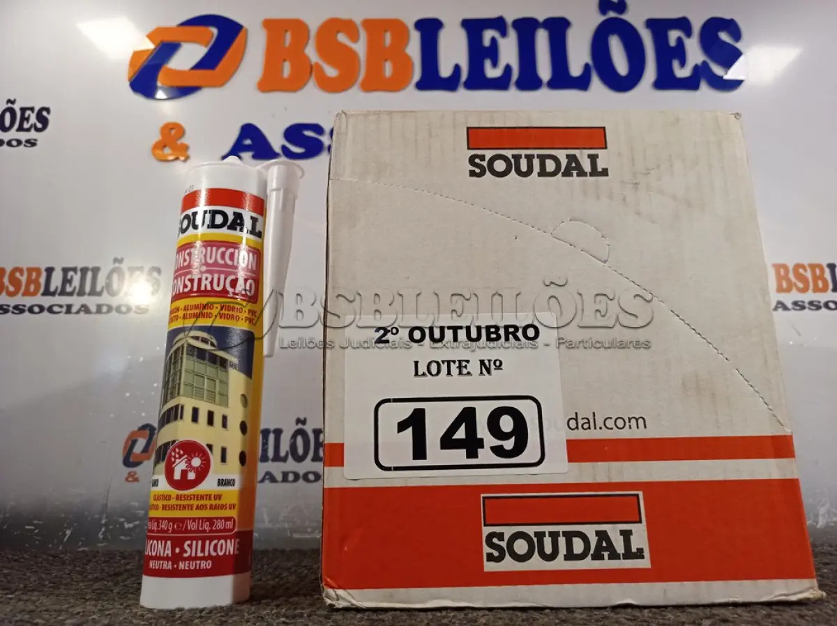 LOTE 149 - 12 TUBOS DE SILICONE NEUTRO PARA CONSTRUÇÃO COR BRANCO 340G. (NO ESTADO) ATENÇÃO! FAZER A VISITAÇÃO ANTES DE ARREMATAR, NÃO SABEMOS SE FUNCIONA. LEILÃO NÃO TEM GARANTIA E NEM DEVOLUÇÃO, SUJEITO A POSSÍVEIS AVARIAS VISÍVEIS/OCULTAS E/OU AUSÊNCIA DE COMPONENTES.