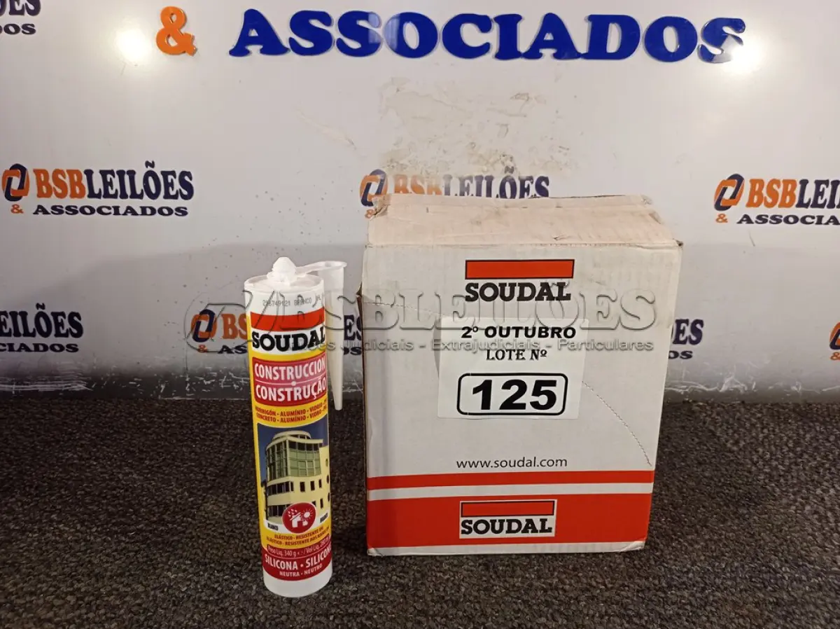 LOTE 125 - 12 TUBOS DE SILICONE NEUTRO PARA CONSTRUÇÃO COR BRANCO 340G. (NO ESTADO) ATENÇÃO! FAZER A VISITAÇÃO ANTES DE ARREMATAR, NÃO SABEMOS SE FUNCIONA. LEILÃO NÃO TEM GARANTIA E NEM DEVOLUÇÃO, SUJEITO A POSSÍVEIS AVARIAS VISÍVEIS/OCULTAS E/OU AUSÊNCIA DE COMPONENTES.