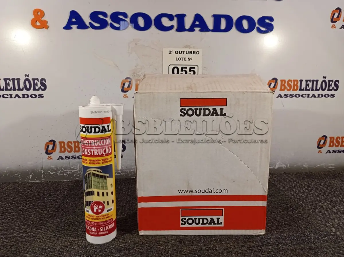 LOTE 055 - 12 TUBOS DE SILICONE NEUTRO PARA CONSTRUÇÃO COR BRANCO 340G. (NO ESTADO) ATENÇÃO! FAZER A VISITAÇÃO ANTES DE ARREMATAR, NÃO SABEMOS SE FUNCIONA. LEILÃO NÃO TEM GARANTIA E NEM DEVOLUÇÃO, SUJEITO A POSSÍVEIS AVARIAS VISÍVEIS/OCULTAS E/OU AUSÊNCIA DE COMPONENTES.