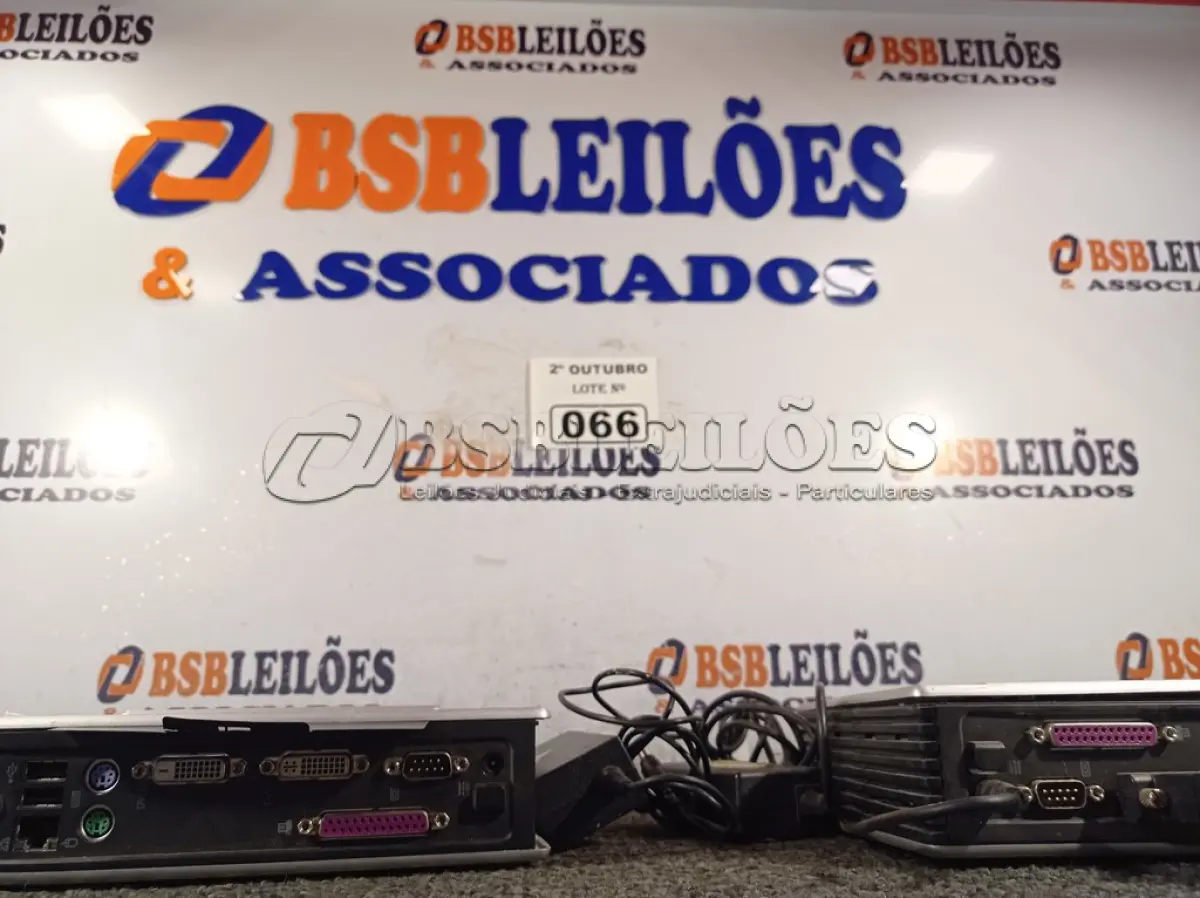 LOTE 066 - 02 MINIS CPU MARCAS HP.  (NO ESTADO) ATENÇÃO! FAZER A VISITAÇÃO ANTES DE ARREMATAR, NÃO SABEMOS SE FUNCIONA. LEILÃO NÃO TEM GARANTIA E NEM DEVOLUÇÃO, SUJEITO A POSSÍVEIS AVARIAS VISÍVEIS/OCULTAS E/OU AUSÊNCIA DE COMPONENTES.