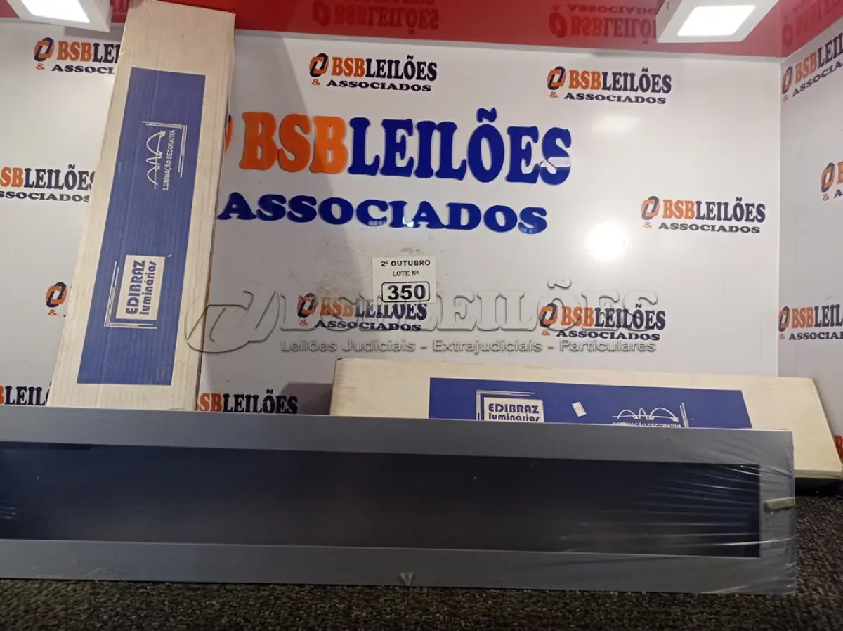 LOTE 350 - 03 LUMINÁRIAS DE EMBUTIR MARCAS EDIBRAZ. (NO ESTADO) ATENÇÃO! FAZER A VISITAÇÃO ANTES DE ARREMATAR, NÃO SABEMOS SE FUNCIONA. LEILÃO NÃO TEM GARANTIA E NEM DEVOLUÇÃO, SUJEITO A POSSÍVEIS AVARIAS VISÍVEIS/OCULTAS E/OU AUSÊNCIA DE COMPONENTES.