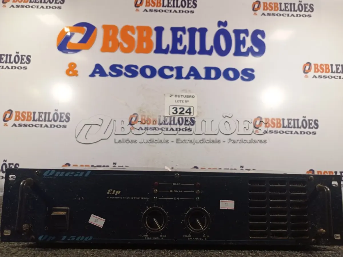 LOTE 324 - 01 POTÊNCIA ONEAL. (NO ESTADO) ATENÇÃO! FAZER A VISITAÇÃO ANTES DE ARREMATAR, NÃO SABEMOS SE FUNCIONA. LEILÃO NÃO TEM GARANTIA E NEM DEVOLUÇÃO, SUJEITO A POSSÍVEIS AVARIAS VISÍVEIS/OCULTAS E/OU AUSÊNCIA DE COMPONENTES.