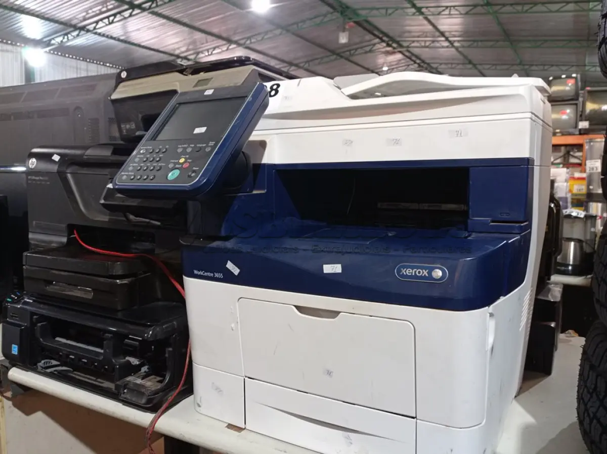 LOTE 498 - 10 IMPRESSORAS MARCAS E MODELOS DIVERSOS PARA RETIRADA DE PEÇAS. (NO ESTADO) ATENÇÃO! FAZER A VISITAÇÃO ANTES DE ARREMATAR, NÃO SABEMOS SE FUNCIONA. LEILÃO NÃO TEM GARANTIA E NEM DEVOLUÇÃO, SUJEITO A POSSÍVEIS AVARIAS VISÍVEIS/OCULTAS E/OU AUSÊNCIA DE COMPONENTES.