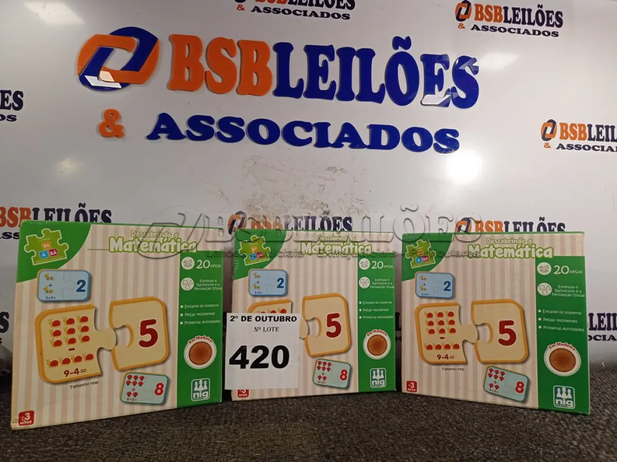 LOTE 420 - 03 JOGOS DESCOBRINDO A MATEMÁTICA. (NO ESTADO) ATENÇÃO! FAZER A VISITAÇÃO ANTES DE ARREMATAR, NÃO SABEMOS SE FUNCIONA. LEILÃO NÃO TEM GARANTIA E NEM DEVOLUÇÃO, SUJEITO A POSSÍVEIS AVARIAS VISÍVEIS/OCULTAS E/OU AUSÊNCIA DE COMPONENTES.