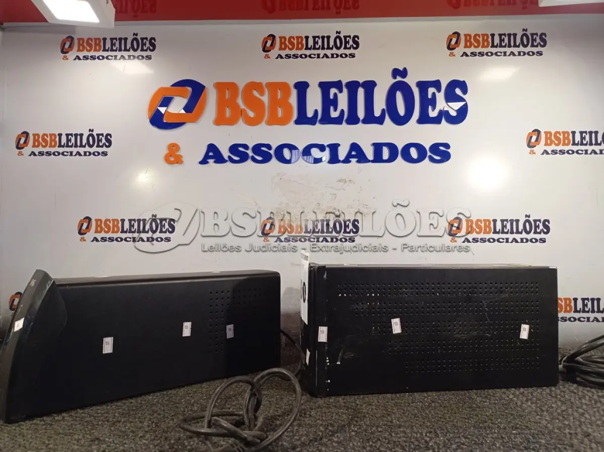 LOTE 560 - 01 NOBREAK SMS 12V 700VA E 01 NOBREAK NHS 24V 1400VA COM SAÍDA 220V. (NO ESTADO) ATENÇÃO! FAZER A VISITAÇÃO ANTES DE ARREMATAR, NÃO SABEMOS SE FUNCIONA. LEILÃO NÃO TEM GARANTIA E NEM DEVOLUÇÃO, SUJEITO A POSSÍVEIS AVARIAS VISÍVEIS/OCULTAS E/OU AUSÊNCIA DE COMPONENTES.