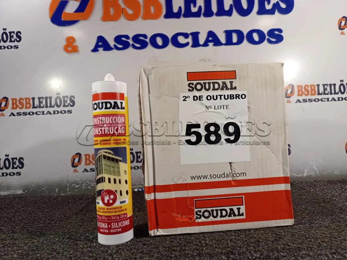 LOTE 589 - 12 TUBOS DE SILICONE NEUTRO PARA CONSTRUÇÃO COR BRANCO 340G. (NO ESTADO) ATENÇÃO! FAZER A VISITAÇÃO ANTES DE ARREMATAR, NÃO SABEMOS SE FUNCIONA. LEILÃO NÃO TEM GARANTIA E NEM DEVOLUÇÃO, SUJEITO A POSSÍVEIS AVARIAS VISÍVEIS/OCULTAS E/OU AUSÊNCIA DE COMPONENTES.