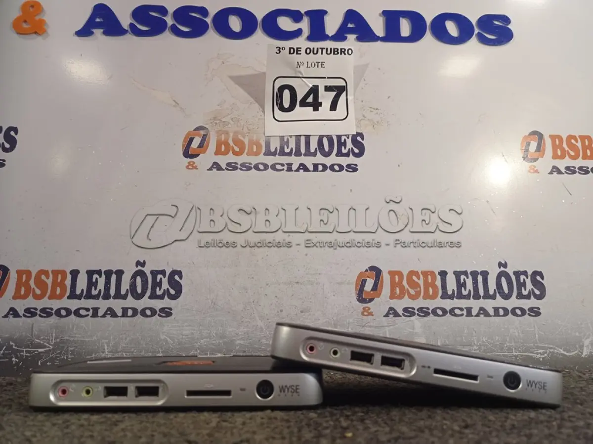 LOTE 047 - 02 MINIS CPU WYSE. (NO ESTADO) ATENÇÃO! FAZER A VISITAÇÃO ANTES DE ARREMATAR, NÃO SABEMOS SE FUNCIONA. LEILÃO NÃO TEM GARANTIA E NEM DEVOLUÇÃO, SUJEITO A POSSÍVEIS AVARIAS VISÍVEIS/OCULTAS E/OU AUSÊNCIA DE COMPONENTES.