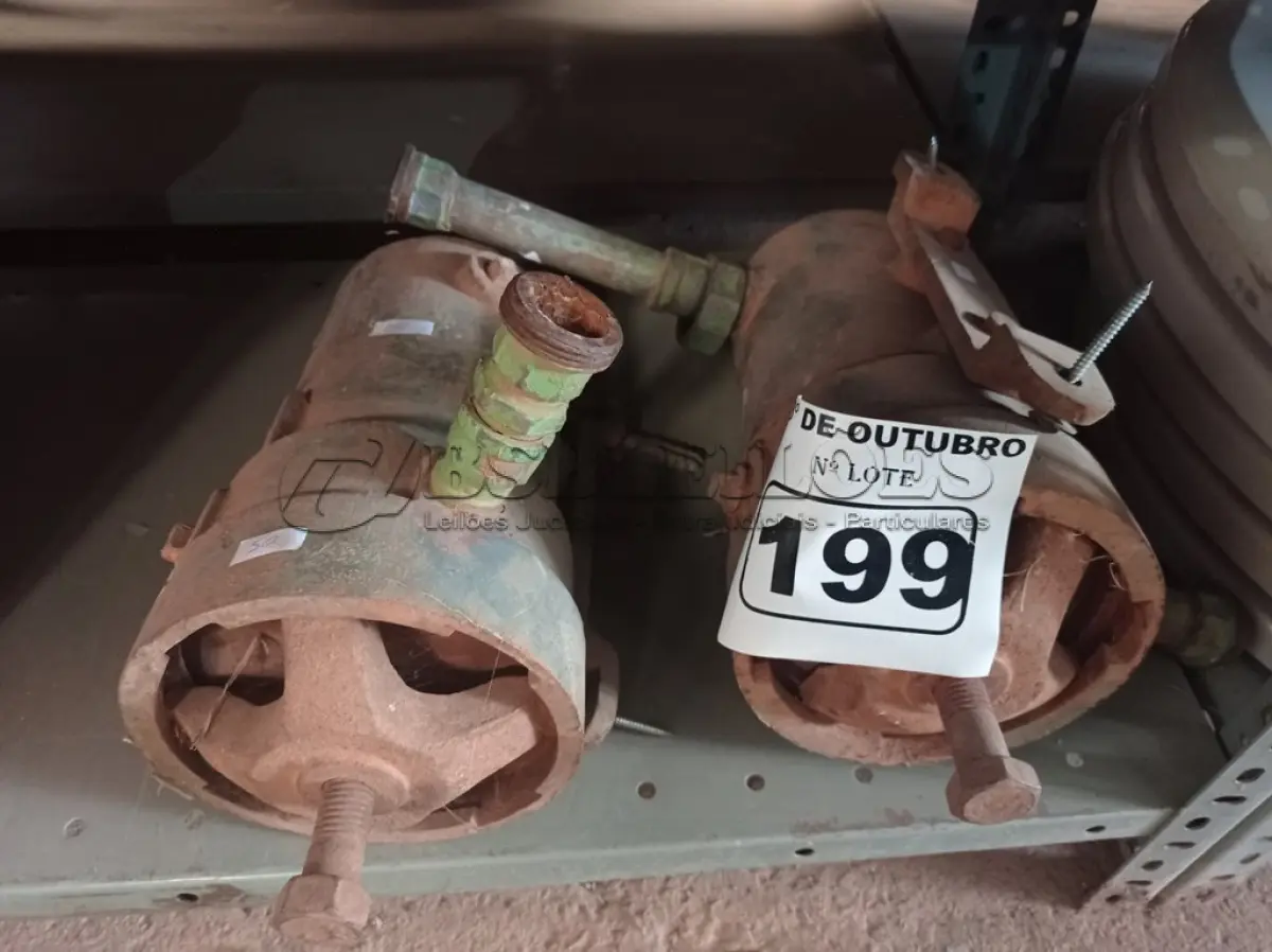 LOTE 199 - 02 BOMBAS D’AGUA. (NO ESTADO) ATENÇÃO! FAZER A VISITAÇÃO ANTES DE ARREMATAR, NÃO SABEMOS SE FUNCIONA. LEILÃO NÃO TEM GARANTIA E NEM DEVOLUÇÃO, SUJEITO A POSSÍVEIS AVARIAS VISÍVEIS/OCULTAS E/OU AUSÊNCIA DE COMPONENTES.
