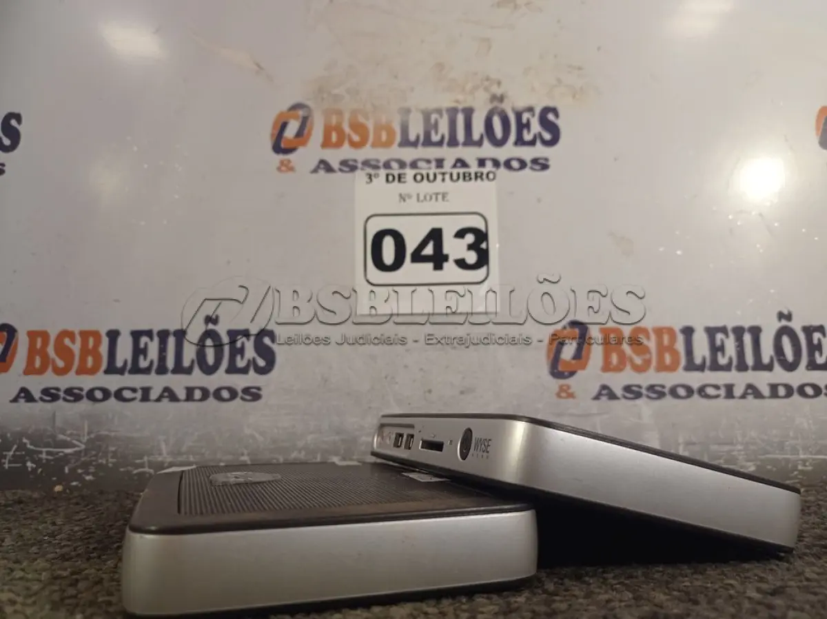 LOTE 043 - 02 MINIS CPU WYSE. (NO ESTADO) ATENÇÃO! FAZER A VISITAÇÃO ANTES DE ARREMATAR, NÃO SABEMOS SE FUNCIONA. LEILÃO NÃO TEM GARANTIA E NEM DEVOLUÇÃO, SUJEITO A POSSÍVEIS AVARIAS VISÍVEIS/OCULTAS E/OU AUSÊNCIA DE COMPONENTES.