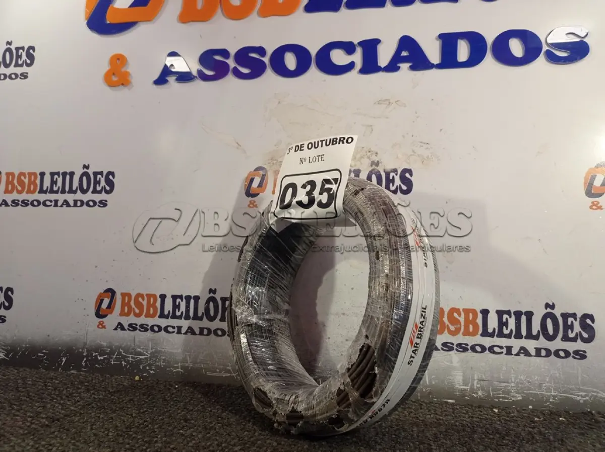 LOTE 035 - 01 ROLO DE CABO FLEXÍVEL 100M 1X 2,5MM NA COR PRETA(NOVO). (NO ESTADO) ATENÇÃO! FAZER A VISITAÇÃO ANTES DE ARREMATAR, NÃO SABEMOS SE FUNCIONA. LEILÃO NÃO TEM GARANTIA E NEM DEVOLUÇÃO, SUJEITO A POSSÍVEIS AVARIAS VISÍVEIS/OCULTAS E/OU AUSÊNCIA DE COMPONENTES.