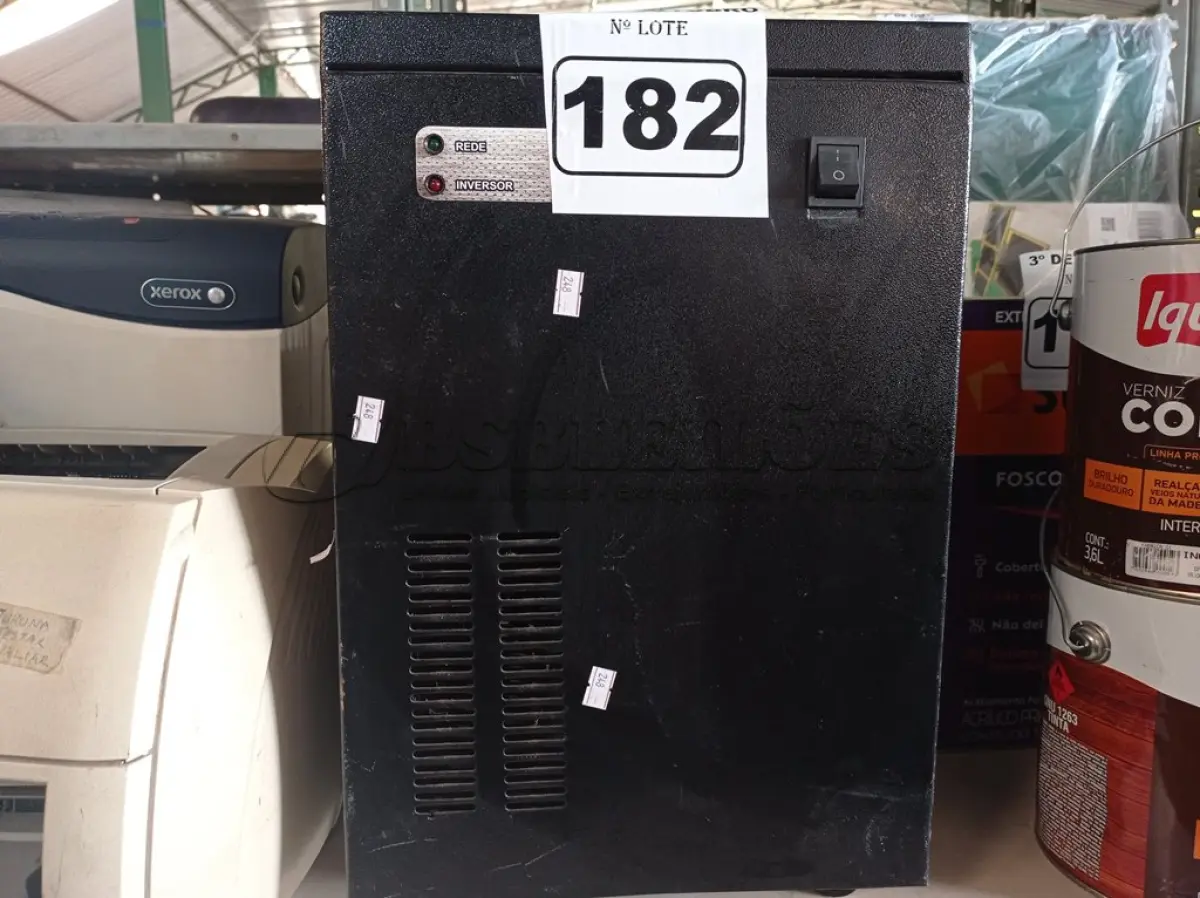 LOTE 182 - 01 INVERSOR. (NO ESTADO) ATENÇÃO! FAZER A VISITAÇÃO ANTES DE ARREMATAR, NÃO SABEMOS SE FUNCIONA. LEILÃO NÃO TEM GARANTIA E NEM DEVOLUÇÃO, SUJEITO A POSSÍVEIS AVARIAS VISÍVEIS/OCULTAS E/OU AUSÊNCIA DE COMPONENTES.