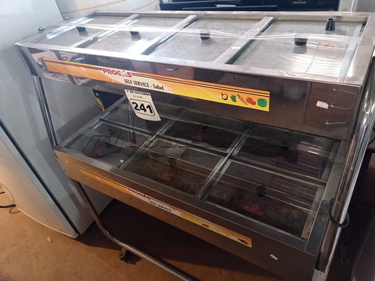 LOTE 241 - 01 BANHO-MARIA MARCA PRÓGAS. (NO ESTADO) ATENÇÃO! FAZER A VISITAÇÃO ANTES DE ARREMATAR, NÃO SABEMOS SE FUNCIONA. LEILÃO NÃO TEM GARANTIA E NEM DEVOLUÇÃO, SUJEITO A POSSÍVEIS AVARIAS VISÍVEIS/OCULTAS E/OU AUSÊNCIA DE COMPONENTES.