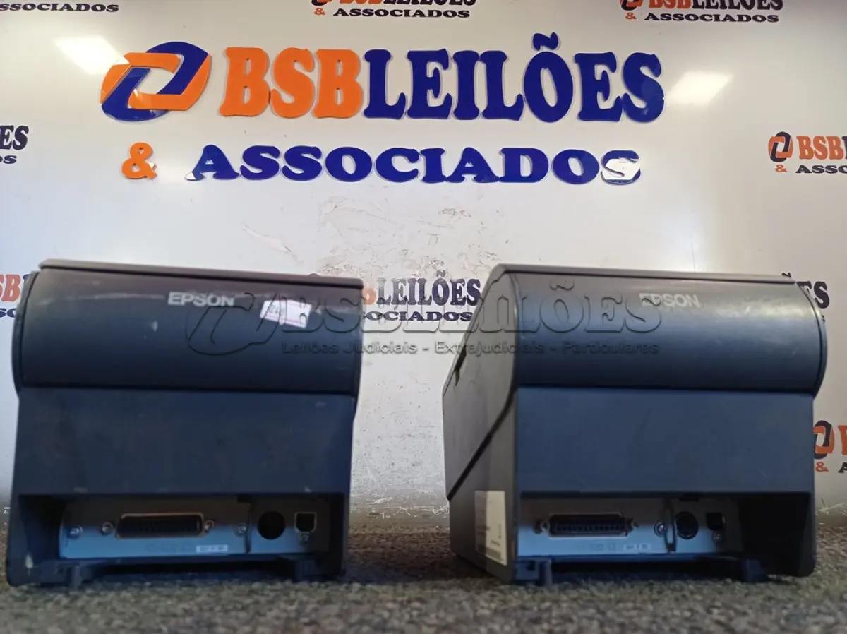 LOTE 321 - 02 IMPRESSORAS DE CUPOM NÃO FISCAL MARCAS EPSON. (NO ESTADO) ATENÇÃO! FAZER A VISITAÇÃO ANTES DE ARREMATAR, NÃO SABEMOS SE FUNCIONA. LEILÃO NÃO TEM GARANTIA E NEM DEVOLUÇÃO, SUJEITO A POSSÍVEIS AVARIAS VISÍVEIS/OCULTAS E/OU AUSÊNCIA DE COMPONENTES.
