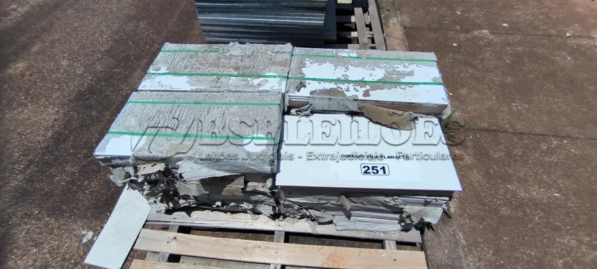 LOTE 251 - 22 CAIXAS DE REVESTIMENTO 30X60 GLACIER WHITER (NO ESTADO, NÃO SABEMOS SE FUNCIONA. LEILÃO NÃO TEM GARANTIA E NEM DEVOLUÇÃO).