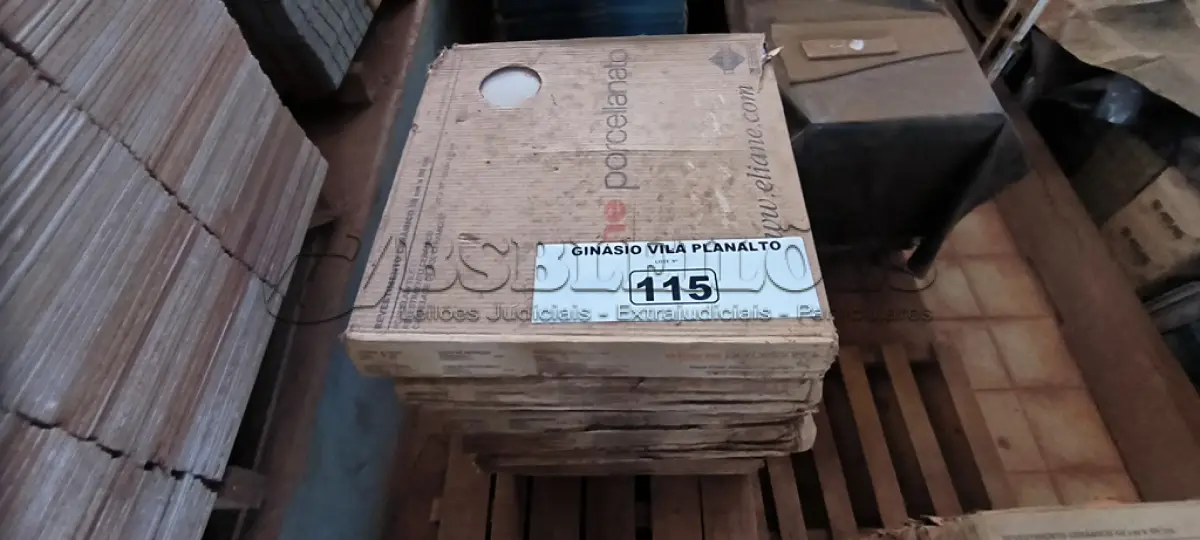 LOTE 115 - 13 CAIXAS DE REVESTIMENTO 50X50 ELIANE BIANCO (NO ESTADO, NÃO SABEMOS SE FUNCIONA. LEILÃO NÃO TEM GARANTIA E NEM DEVOLUÇÃO).