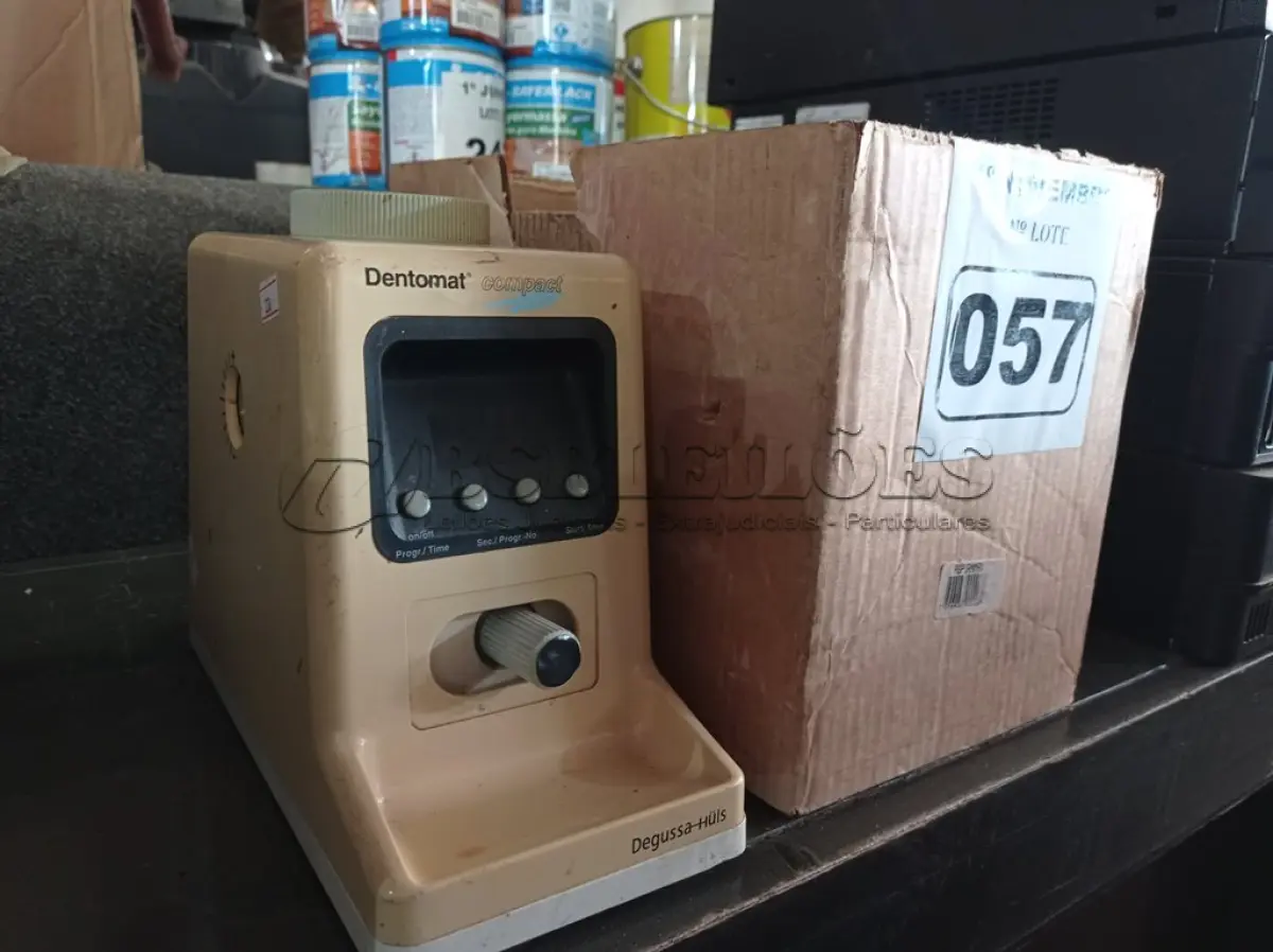 LOTE 057 - 01 ASPIRADOR E 01 AMALGAMADOR. (NO ESTADO) ATENÇÃO! FAZER A VISITAÇÃO ANTES DE ARREMATAR, NÃO SABEMOS SE FUNCIONA. LEILÃO NÃO TEM GARANTIA E NEM DEVOLUÇÃO, SUJEITO A POSSÍVEIS AVARIAS VISÍVEIS/OCULTAS E/OU AUSÊNCIA DE COMPONENTES.