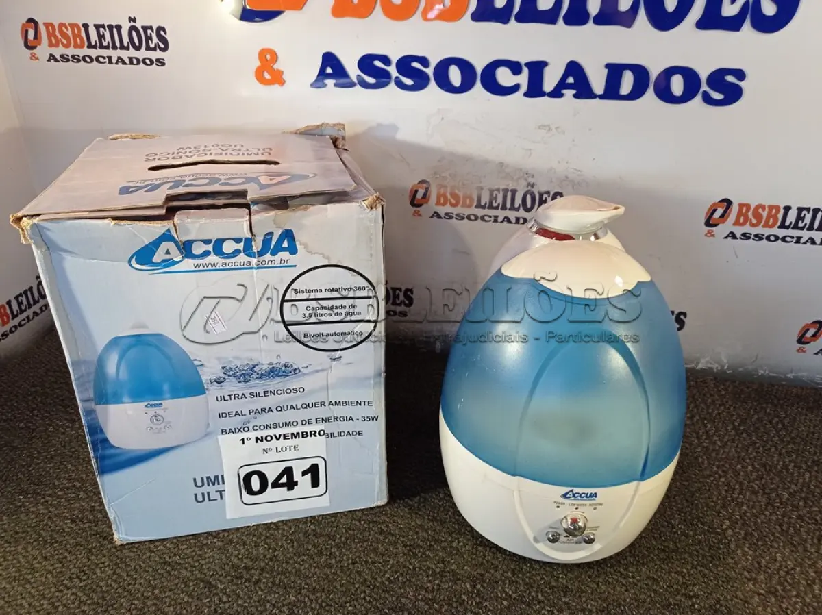 LOTE 041 - 01 UMIDIFICADOR E 01 MINI AR CONDICIONADO DE MESA. (NO ESTADO) ATENÇÃO! FAZER A VISITAÇÃO ANTES DE ARREMATAR, NÃO SABEMOS SE FUNCIONA. LEILÃO NÃO TEM GARANTIA E NEM DEVOLUÇÃO, SUJEITO A POSSÍVEIS AVARIAS VISÍVEIS/OCULTAS E/OU AUSÊNCIA DE COMPONENTES.