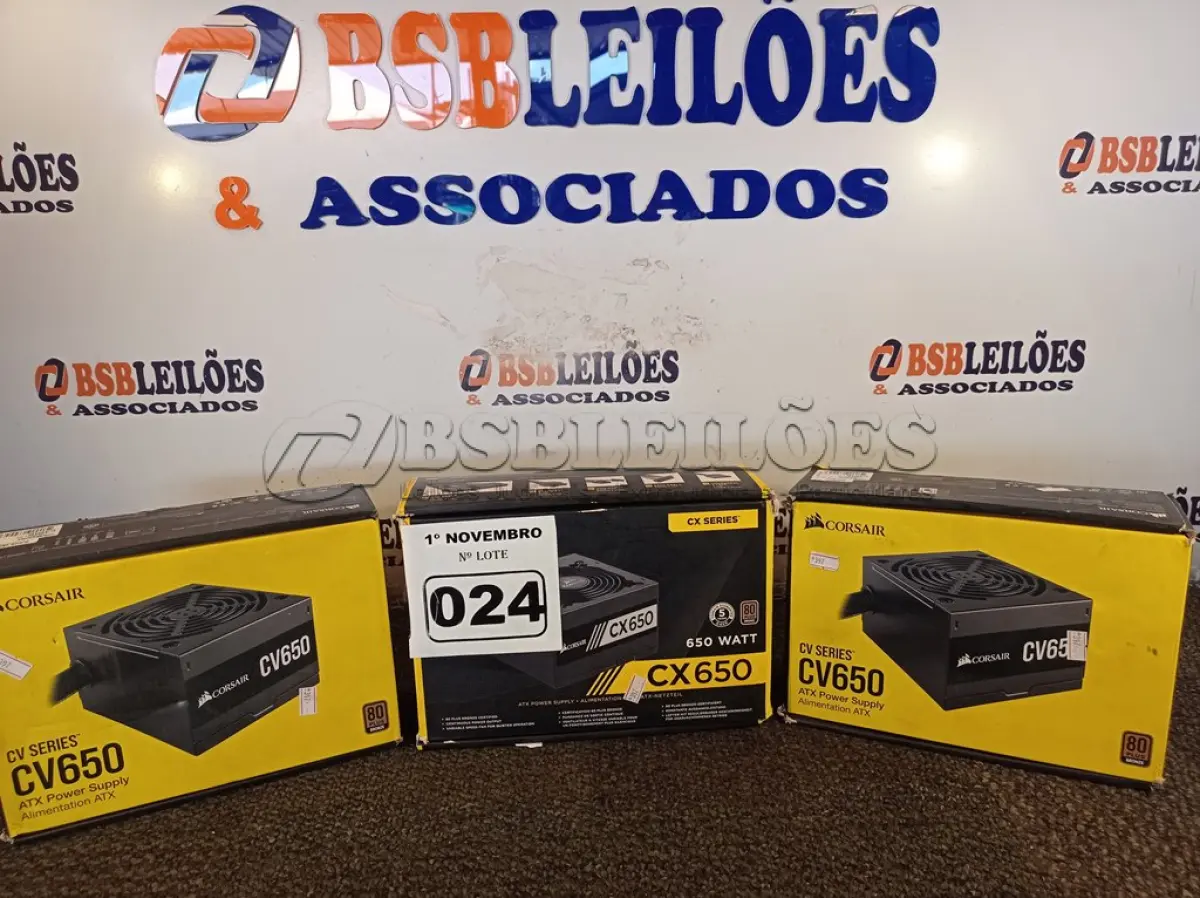 LOTE 024 - 03 FONTES PARA PC MARCAS E MODELOS DIVERSOS. (NO ESTADO) ATENÇÃO! FAZER A VISITAÇÃO ANTES DE ARREMATAR, NÃO SABEMOS SE FUNCIONA. LEILÃO NÃO TEM GARANTIA E NEM DEVOLUÇÃO, SUJEITO A POSSÍVEIS AVARIAS VISÍVEIS/OCULTAS E/OU AUSÊNCIA DE COMPONENTES.