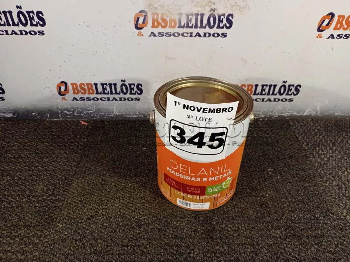 LOTE 345 - 01 GALÃO DE ESMALTE SINTÉTICO IQUINE 3,6L NA COR BRANCO GELO. (NO ESTADO) ATENÇÃO! FAZER A VISITAÇÃO ANTES DE ARREMATAR, NÃO SABEMOS SE FUNCIONA. LEILÃO NÃO TEM GARANTIA E NEM DEVOLUÇÃO, SUJEITO A POSSÍVEIS AVARIAS VISÍVEIS/OCULTAS E/OU AUSÊNCIA DE COMPONENTES.