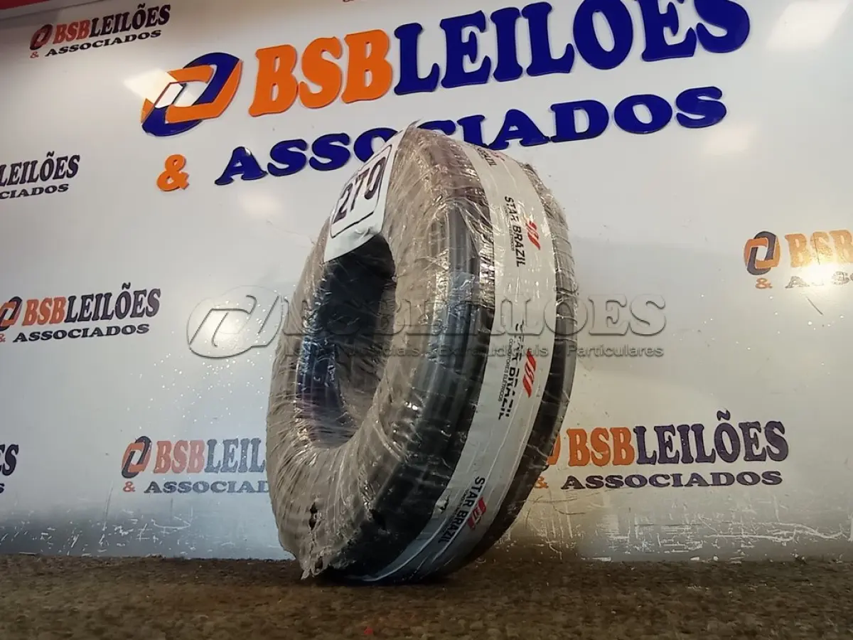 LOTE 270 - 01 ROLO DE CABO FLEXÍVEL 100M 1X10MM NA COR PRETA(NOVO). (NO ESTADO) ATENÇÃO! FAZER A VISITAÇÃO ANTES DE ARREMATAR, NÃO SABEMOS SE FUNCIONA. LEILÃO NÃO TEM GARANTIA E NEM DEVOLUÇÃO, SUJEITO A POSSÍVEIS AVARIAS VISÍVEIS/OCULTAS E/OU AUSÊNCIA DE COMPONENTES.