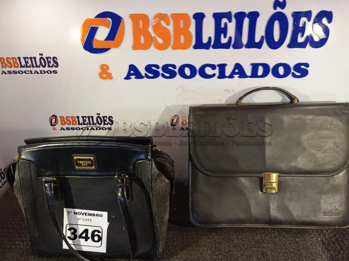 LOTE 346 - 02 BOLSAS. (NO ESTADO) ATENÇÃO! FAZER A VISITAÇÃO ANTES DE ARREMATAR, NÃO SABEMOS SE FUNCIONA. LEILÃO NÃO TEM GARANTIA E NEM DEVOLUÇÃO, SUJEITO A POSSÍVEIS AVARIAS VISÍVEIS/OCULTAS E/OU AUSÊNCIA DE COMPONENTES.