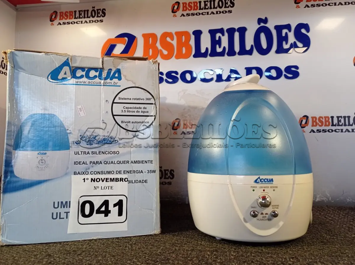 LOTE 041 - 01 UMIDIFICADOR E 01 MINI AR CONDICIONADO DE MESA. (NO ESTADO) ATENÇÃO! FAZER A VISITAÇÃO ANTES DE ARREMATAR, NÃO SABEMOS SE FUNCIONA. LEILÃO NÃO TEM GARANTIA E NEM DEVOLUÇÃO, SUJEITO A POSSÍVEIS AVARIAS VISÍVEIS/OCULTAS E/OU AUSÊNCIA DE COMPONENTES.
