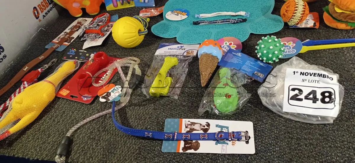 LOTE 248 - 03 KIT’S DE ACESSÓRIOS PARA PET. (NO ESTADO) ATENÇÃO! FAZER A VISITAÇÃO ANTES DE ARREMATAR, NÃO SABEMOS SE FUNCIONA. LEILÃO NÃO TEM GARANTIA E NEM DEVOLUÇÃO, SUJEITO A POSSÍVEIS AVARIAS VISÍVEIS/OCULTAS E/OU AUSÊNCIA DE COMPONENTES.