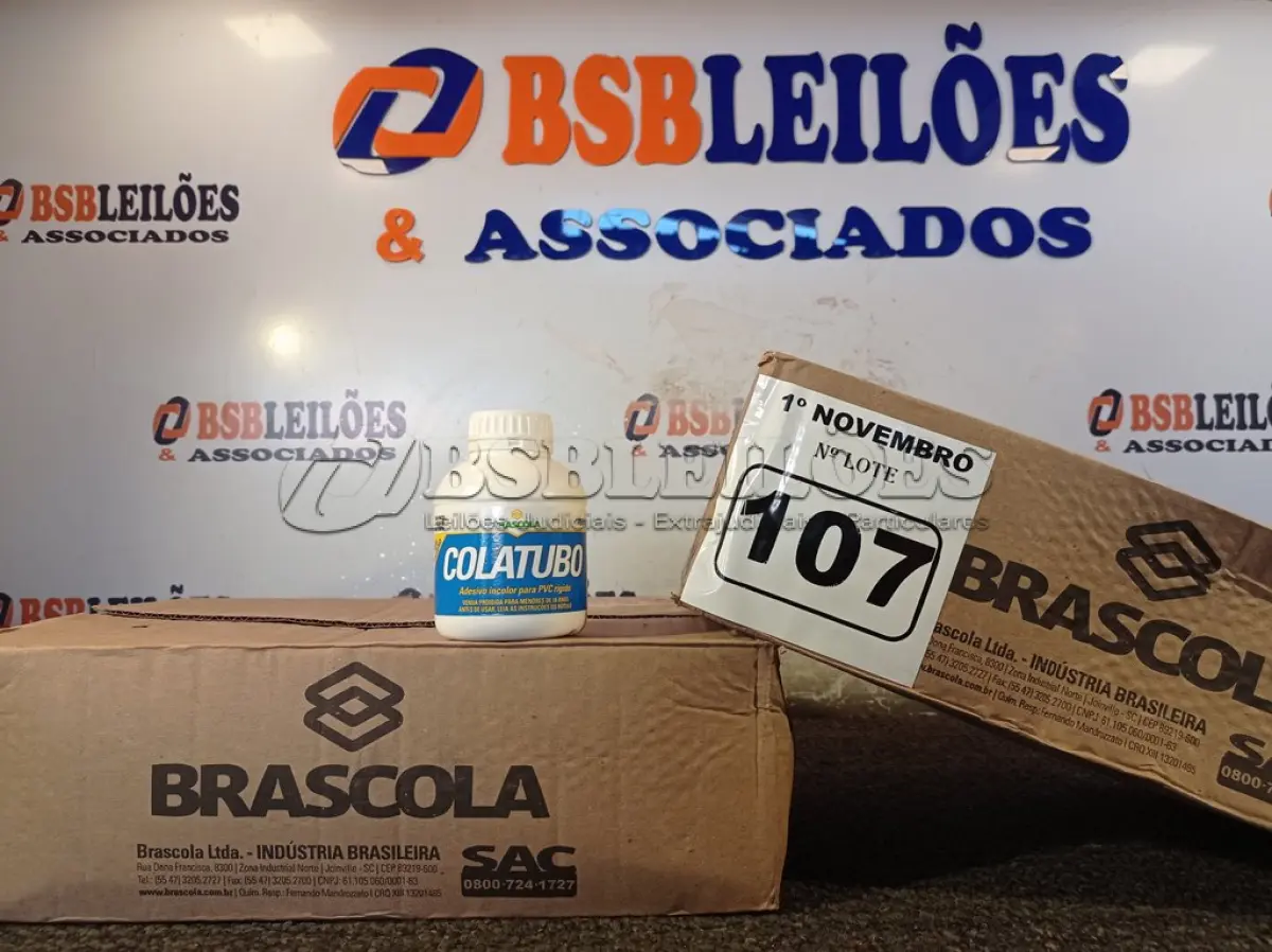 LOTE 107 - 02 CAIXAS COM COLA TUBO ST 175G COM 15 UNIDADES CADA. (NO ESTADO) ATENÇÃO! FAZER A VISITAÇÃO ANTES DE ARREMATAR, NÃO SABEMOS SE FUNCIONA. LEILÃO NÃO TEM GARANTIA E NEM DEVOLUÇÃO, SUJEITO A POSSÍVEIS AVARIAS VISÍVEIS/OCULTAS E/OU AUSÊNCIA DE COMPONENTES.