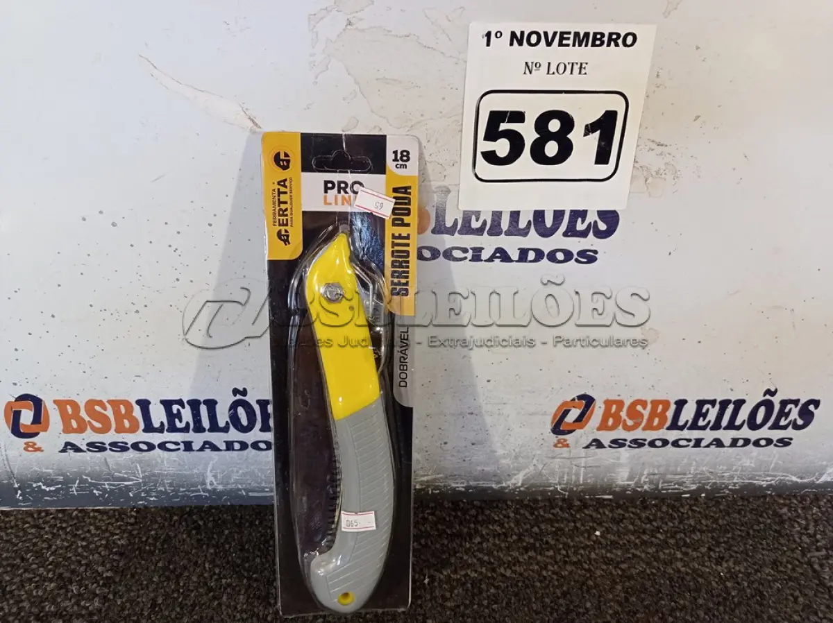 LOTE 581 - 01 SERROTE DE PODA. (NO ESTADO) ATENÇÃO! FAZER A VISITAÇÃO ANTES DE ARREMATAR, NÃO SABEMOS SE FUNCIONA. LEILÃO NÃO TEM GARANTIA E NEM DEVOLUÇÃO, SUJEITO A POSSÍVEIS AVARIAS VISÍVEIS/OCULTAS E/OU AUSÊNCIA DE COMPONENTES.