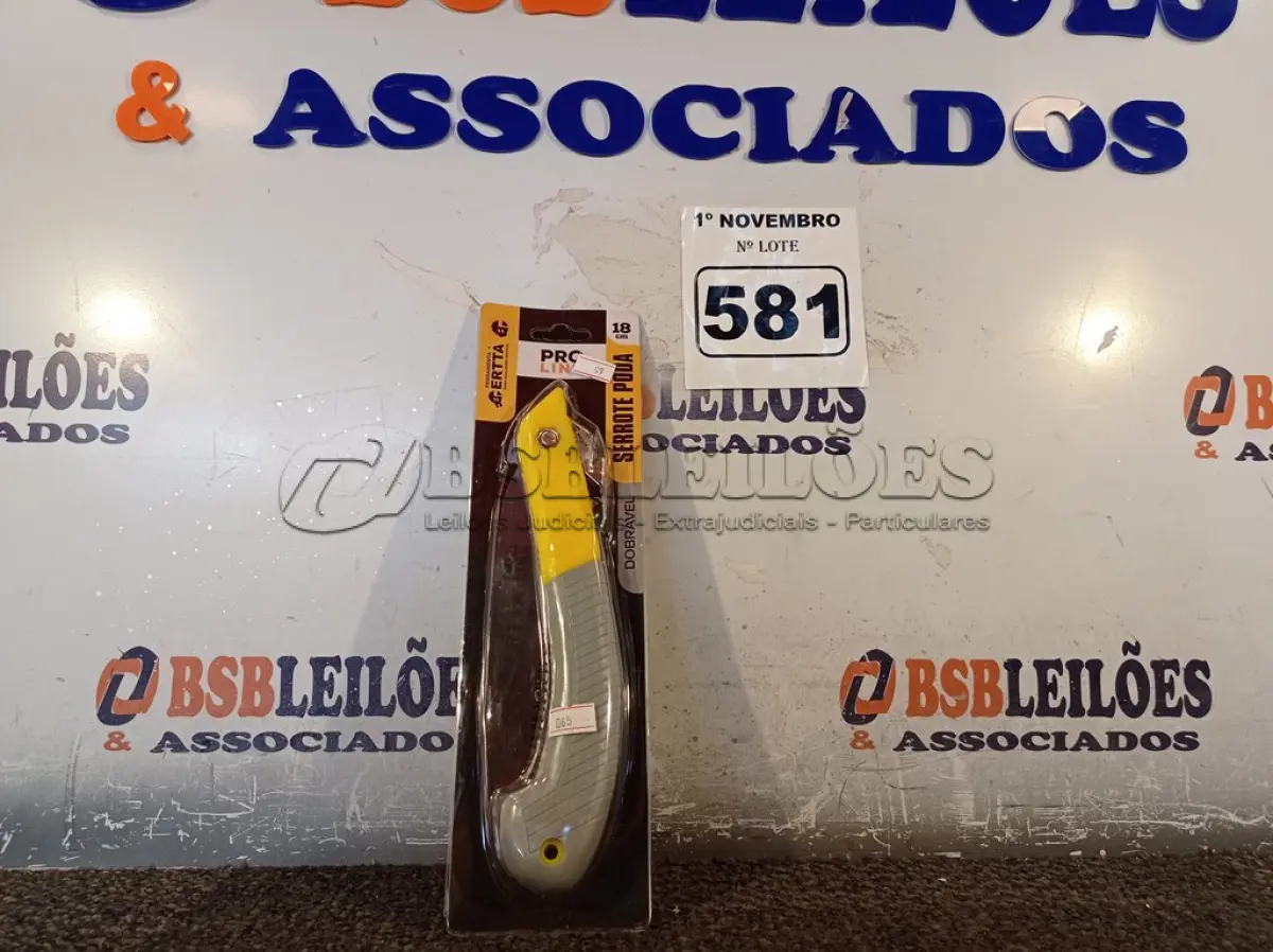 LOTE 581 - 01 SERROTE DE PODA. (NO ESTADO) ATENÇÃO! FAZER A VISITAÇÃO ANTES DE ARREMATAR, NÃO SABEMOS SE FUNCIONA. LEILÃO NÃO TEM GARANTIA E NEM DEVOLUÇÃO, SUJEITO A POSSÍVEIS AVARIAS VISÍVEIS/OCULTAS E/OU AUSÊNCIA DE COMPONENTES.