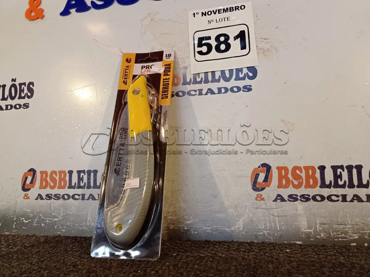 LOTE 581 - 01 SERROTE DE PODA. (NO ESTADO) ATENÇÃO! FAZER A VISITAÇÃO ANTES DE ARREMATAR, NÃO SABEMOS SE FUNCIONA. LEILÃO NÃO TEM GARANTIA E NEM DEVOLUÇÃO, SUJEITO A POSSÍVEIS AVARIAS VISÍVEIS/OCULTAS E/OU AUSÊNCIA DE COMPONENTES.
