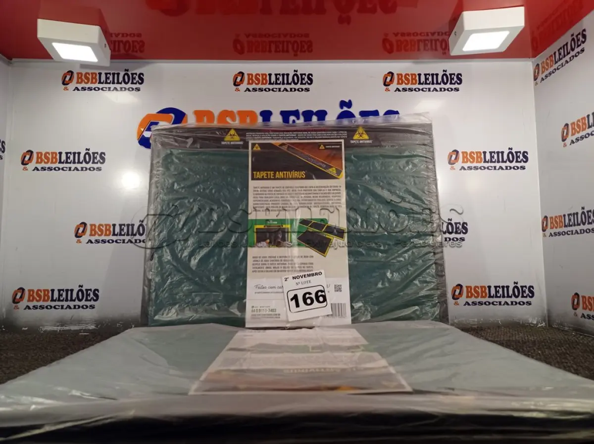 LOTE 166 - 02 TAPETES ANTIVÍRUS. (NO ESTADO) ATENÇÃO! FAZER A VISITAÇÃO ANTES DE ARREMATAR, NÃO SABEMOS SE FUNCIONA. LEILÃO NÃO TEM GARANTIA E NEM DEVOLUÇÃO, SUJEITO A POSSÍVEIS AVARIAS VISÍVEIS/OCULTAS E/OU AUSÊNCIA DE COMPONENTES.