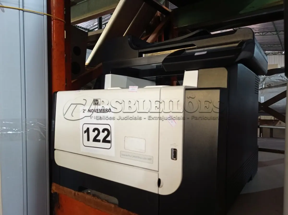 LOTE 122 - 01 IMPRESSORA MULTIFUNCIONAL MARCA HP LASER JET PRO CM1415FNW COLOR. (NO ESTADO) ATENÇÃO! FAZER A VISITAÇÃO ANTES DE ARREMATAR, NÃO SABEMOS SE FUNCIONA. LEILÃO NÃO TEM GARANTIA E NEM DEVOLUÇÃO, SUJEITO A POSSÍVEIS AVARIAS VISÍVEIS/OCULTAS E/OU AUSÊNCIA DE COMPONENTES.