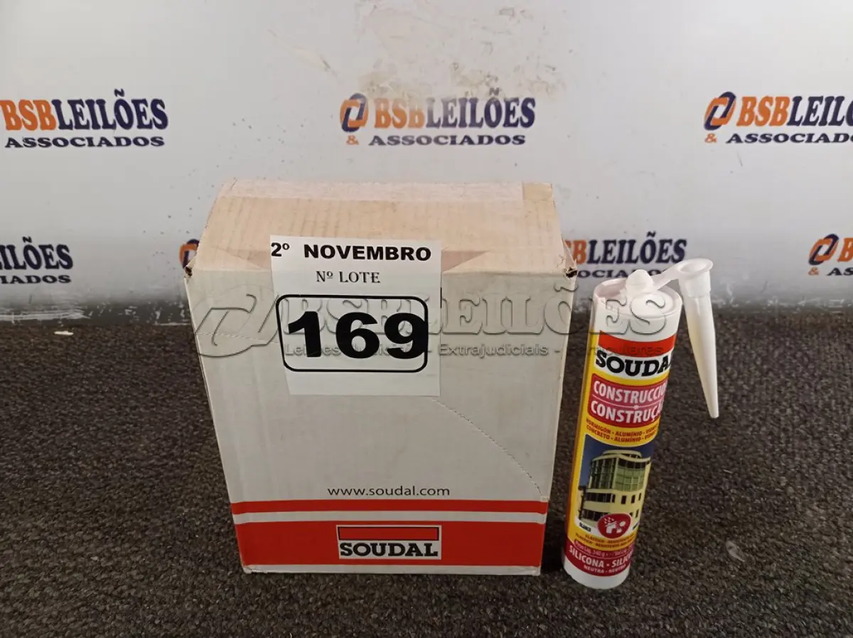 LOTE 169 - 12 TUBOS DE SILICONE NEUTRO PARA CONSTRUÇÃO 340G. (NO ESTADO) ATENÇÃO! FAZER A VISITAÇÃO ANTES DE ARREMATAR, NÃO SABEMOS SE FUNCIONA. LEILÃO NÃO TEM GARANTIA E NEM DEVOLUÇÃO, SUJEITO A POSSÍVEIS AVARIAS VISÍVEIS/OCULTAS E/OU AUSÊNCIA DE COMPONENTES.