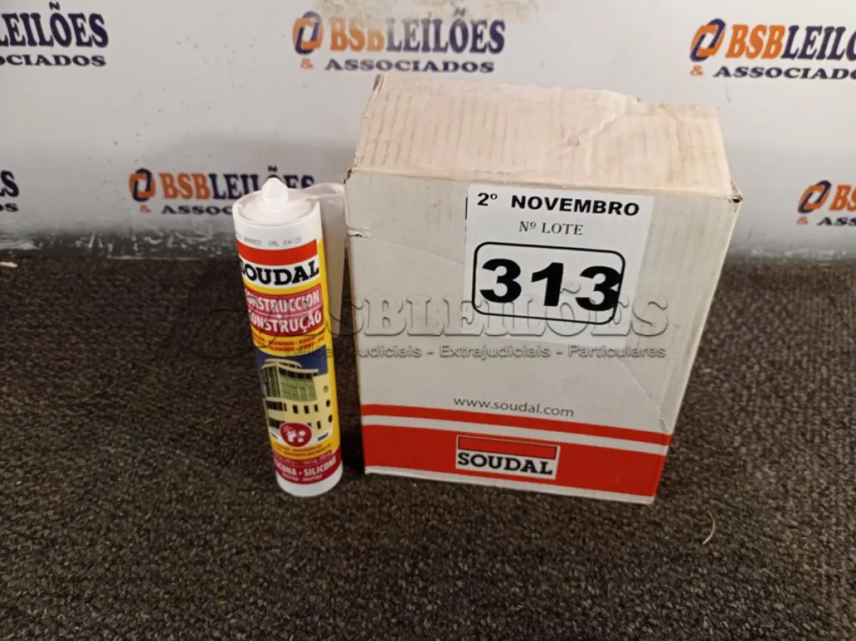LOTE 313 - 12 TUBOS DE SILICONE NEUTRO PARA CONSTRUÇÃO 340G. (NO ESTADO) ATENÇÃO! FAZER A VISITAÇÃO ANTES DE ARREMATAR, NÃO SABEMOS SE FUNCIONA. LEILÃO NÃO TEM GARANTIA E NEM DEVOLUÇÃO, SUJEITO A POSSÍVEIS AVARIAS VISÍVEIS/OCULTAS E/OU AUSÊNCIA DE COMPONENTES.
