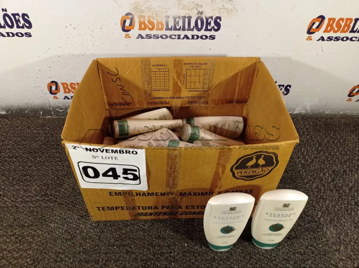 LOTE 045 - 01 LOTE COM VÁRIOS FRASCOS DE GÉIS PARA MASSAGEM. (NO ESTADO) ATENÇÃO! FAZER A VISITAÇÃO ANTES DE ARREMATAR, NÃO SABEMOS SE FUNCIONA. LEILÃO NÃO TEM GARANTIA E NEM DEVOLUÇÃO, SUJEITO A POSSÍVEIS AVARIAS VISÍVEIS/OCULTAS E/OU AUSÊNCIA DE COMPONENTES.