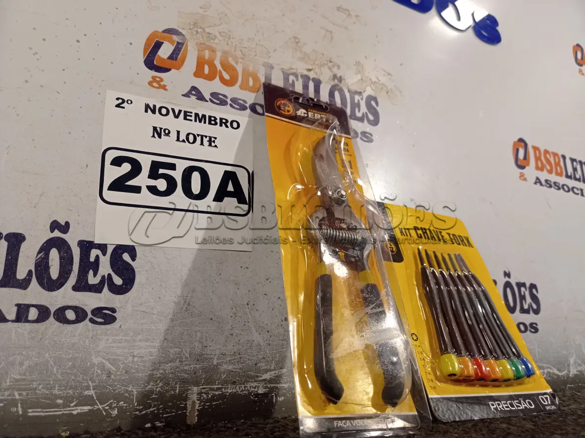 LOTE 250 - 01 ALICATE DE PODA E 01 KIT DE CHAVES TORX. (NO ESTADO) ATENÇÃO! FAZER A VISITAÇÃO ANTES DE ARREMATAR, NÃO SABEMOS SE FUNCIONA. LEILÃO NÃO TEM GARANTIA E NEM DEVOLUÇÃO, SUJEITO A POSSÍVEIS AVARIAS VISÍVEIS/OCULTAS E/OU AUSÊNCIA DE COMPONENTES.