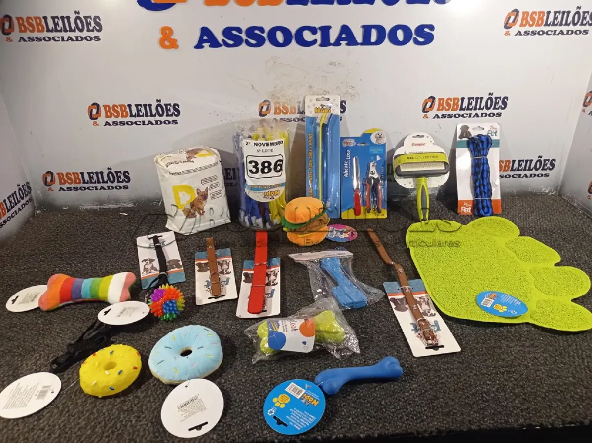 LOTE 386 - 01 KIT DE ACESSÓRIOS PARA PET. (NO ESTADO) ATENÇÃO! FAZER A VISITAÇÃO ANTES DE ARREMATAR, NÃO SABEMOS SE FUNCIONA. LEILÃO NÃO TEM GARANTIA E NEM DEVOLUÇÃO, SUJEITO A POSSÍVEIS AVARIAS VISÍVEIS/OCULTAS E/OU AUSÊNCIA DE COMPONENTES.