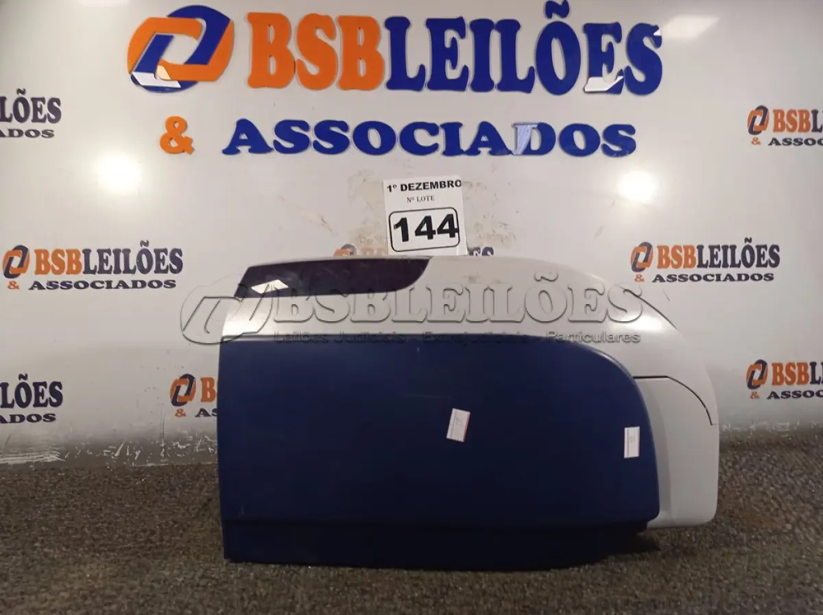 LOTE 144 - 01 IMPRESSORA DE CARTÃO MARCA ZEBRA ZXP SERIES 3. (NO ESTADO) ATENÇÃO! FAZER A VISITAÇÃO ANTES DE ARREMATAR, NÃO SABEMOS SE FUNCIONA. LEILÃO NÃO TEM GARANTIA E NEM DEVOLUÇÃO, SUJEITO A POSSÍVEIS AVARIAS VISÍVEIS/OCULTAS E/OU AUSÊNCIA DE COMPONENTES.