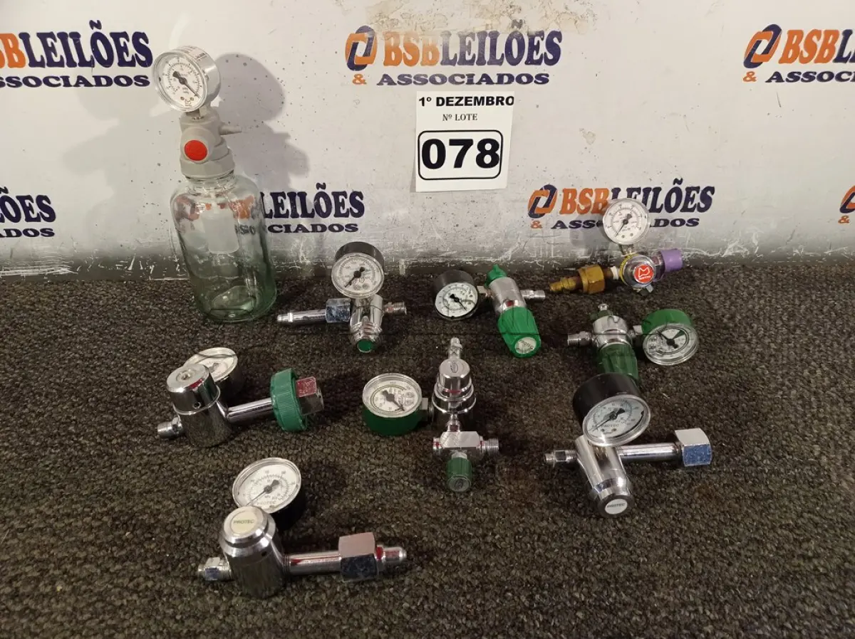 LOTE 078 - 01 LOTE COM VÁRIOS MANÔMETROS. (NO ESTADO) ATENÇÃO! FAZER A VISITAÇÃO ANTES DE ARREMATAR, NÃO SABEMOS SE FUNCIONA. LEILÃO NÃO TEM GARANTIA E NEM DEVOLUÇÃO, SUJEITO A POSSÍVEIS AVARIAS VISÍVEIS/OCULTAS E/OU AUSÊNCIA DE COMPONENTES.